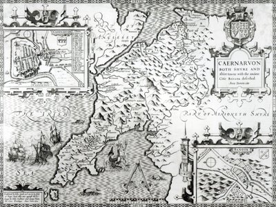 Map of Caernarvon by John Speed